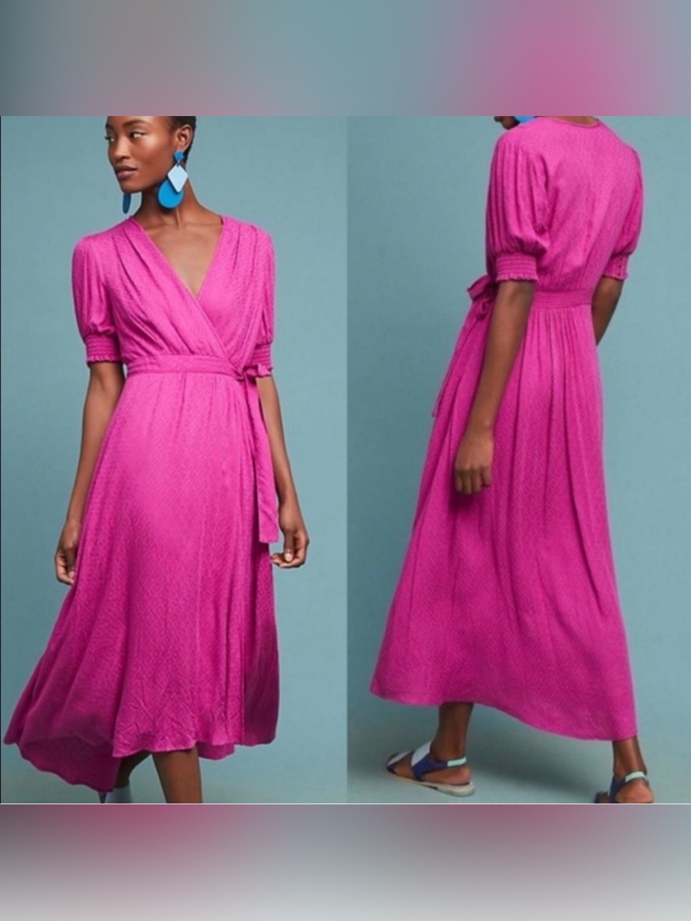 Anthropologie Maeve Breanna Wrap Dress Size 10